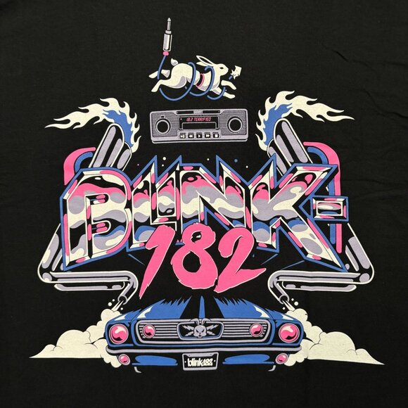 Blink-182 “One More Time; Terrified” Graphic Punk Rock Album T-Shirt Size Extra - Picture 2 of 4